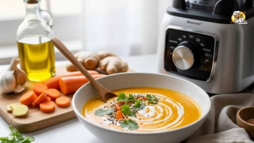 Gut Friendly Ginger Carrot Soup Blender Recipe