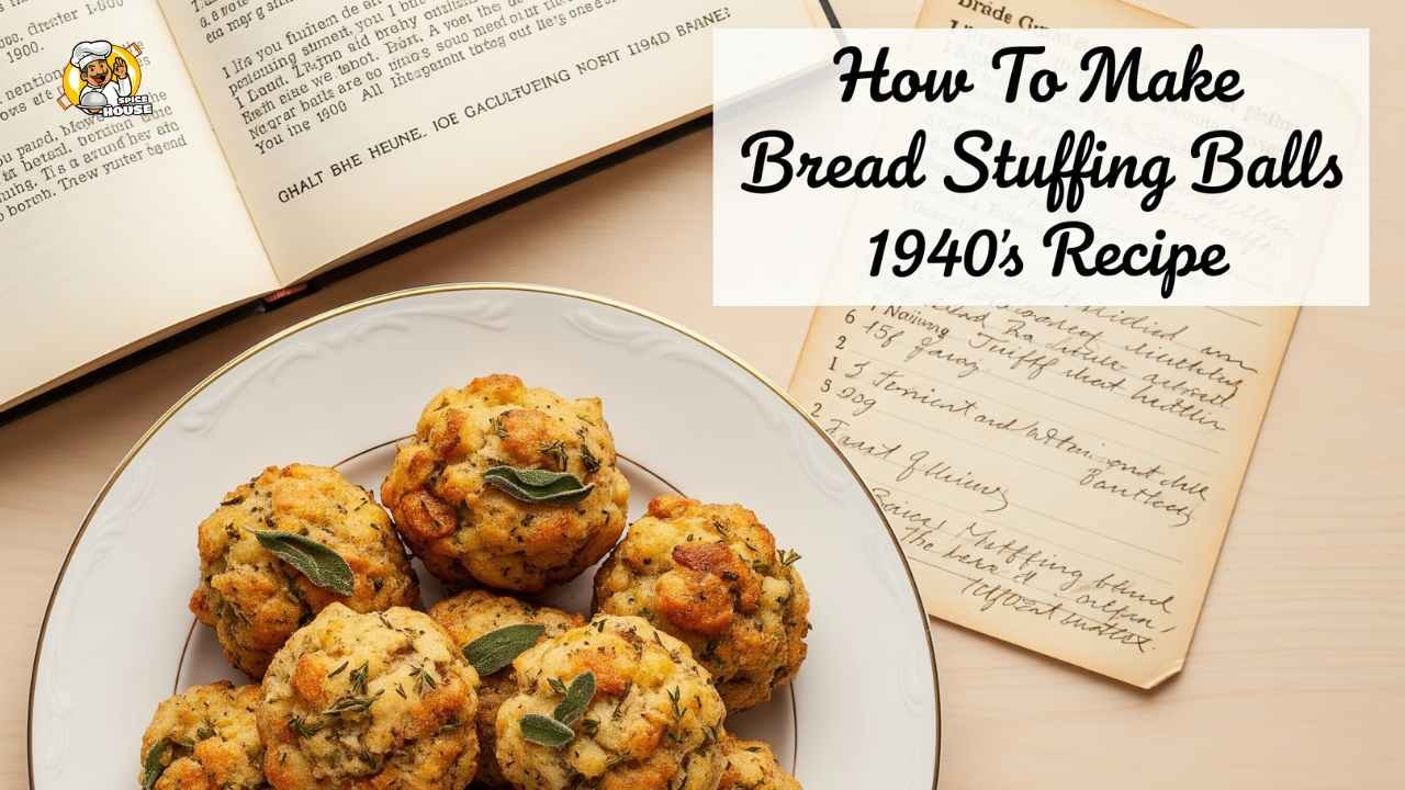 How To Make Bread Stuffing Balls 1940s Recipe