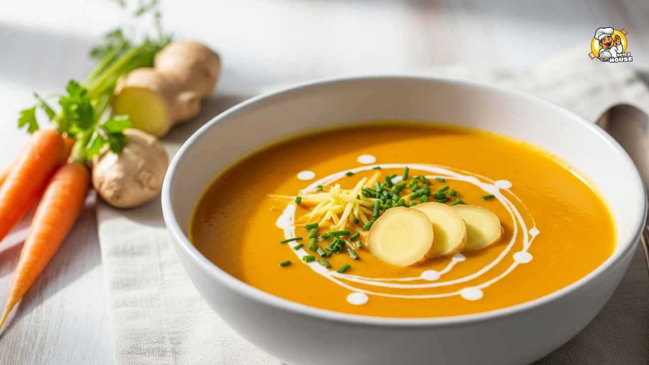 Quick Gut-Friendly Ginger Carrot Soup Blender Recipe