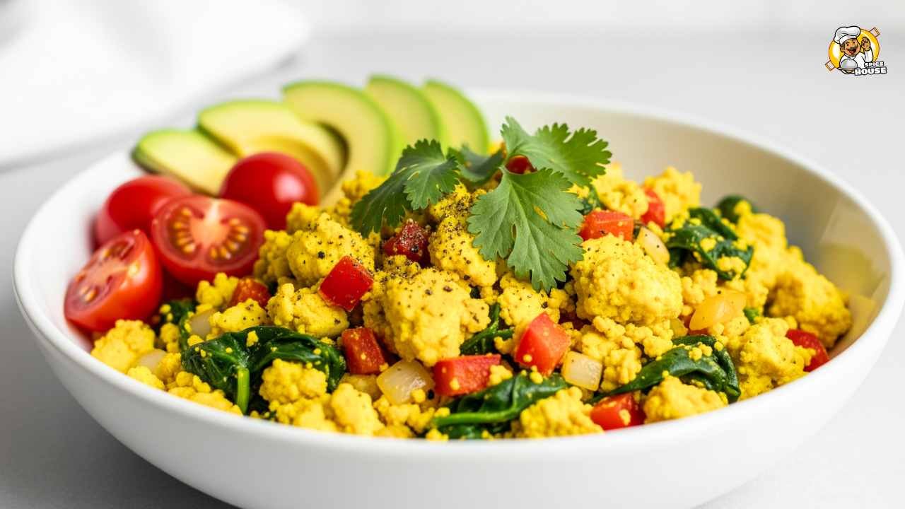 Turmeric Tofu Scramble High-Protein Vegan (Step By Step Guides)