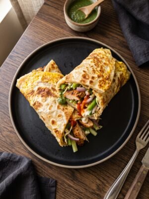 Double Egg Chicken Roll