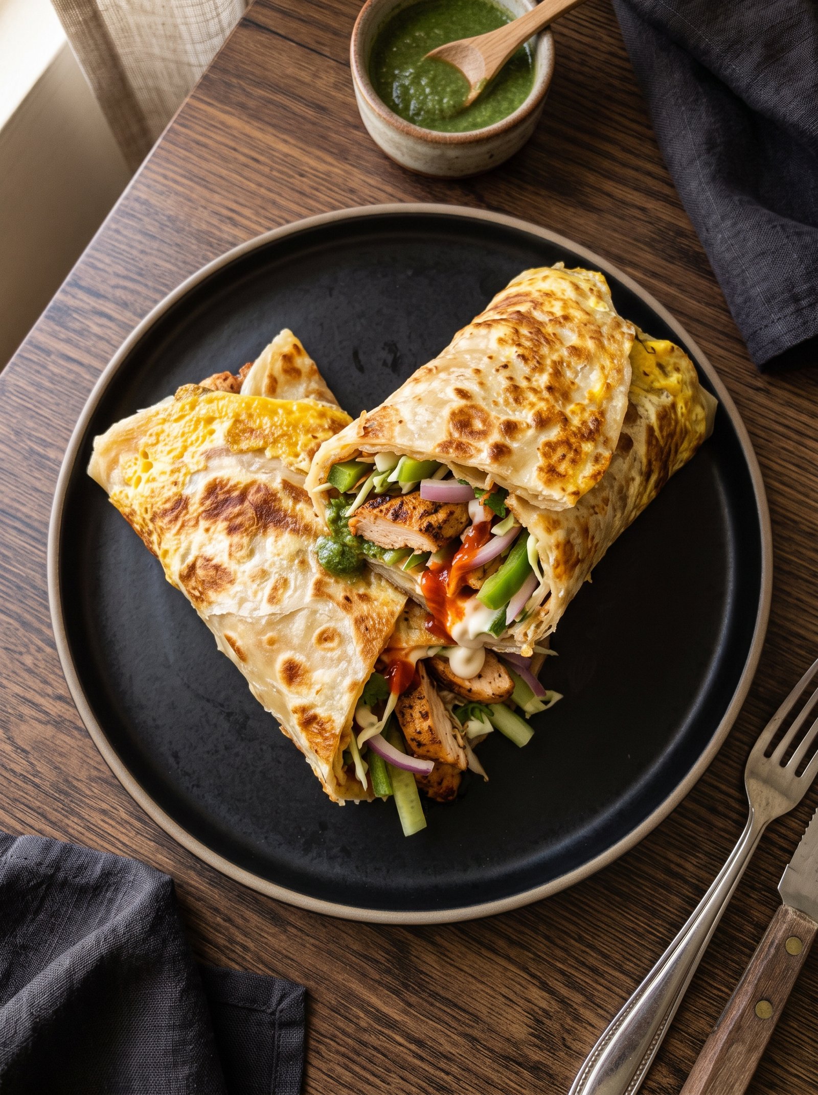 Double Egg Chicken Roll